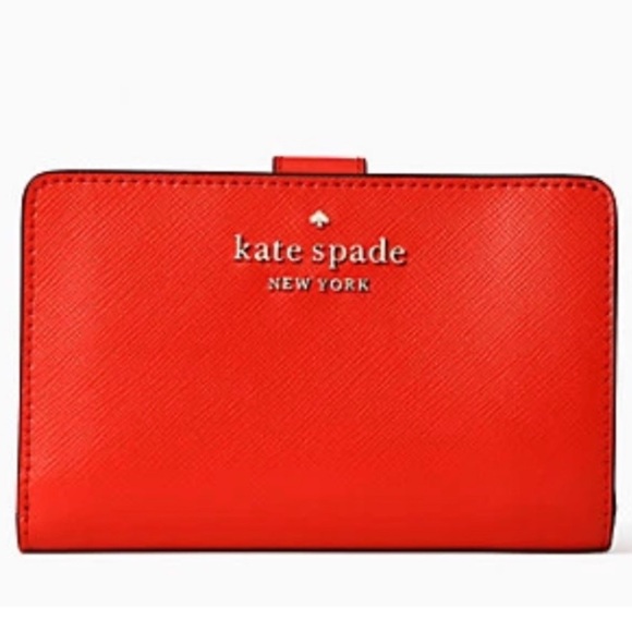 KATE SPADE♠️New York ❤️Staci❤️ GAZPACHO MEDIUM COMPACT BIFOLD WALLET 🌟EUC🌟 - Picture 1 of 17